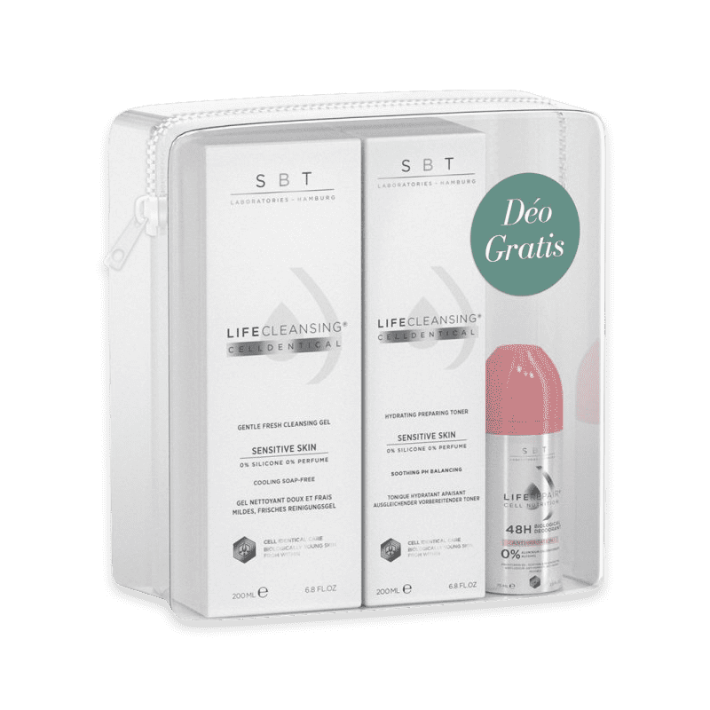 Cleanser Set - Gentle Fresh Cleansing Gel & Celldentical Toner & Anti-Irritation Roll-on Deo