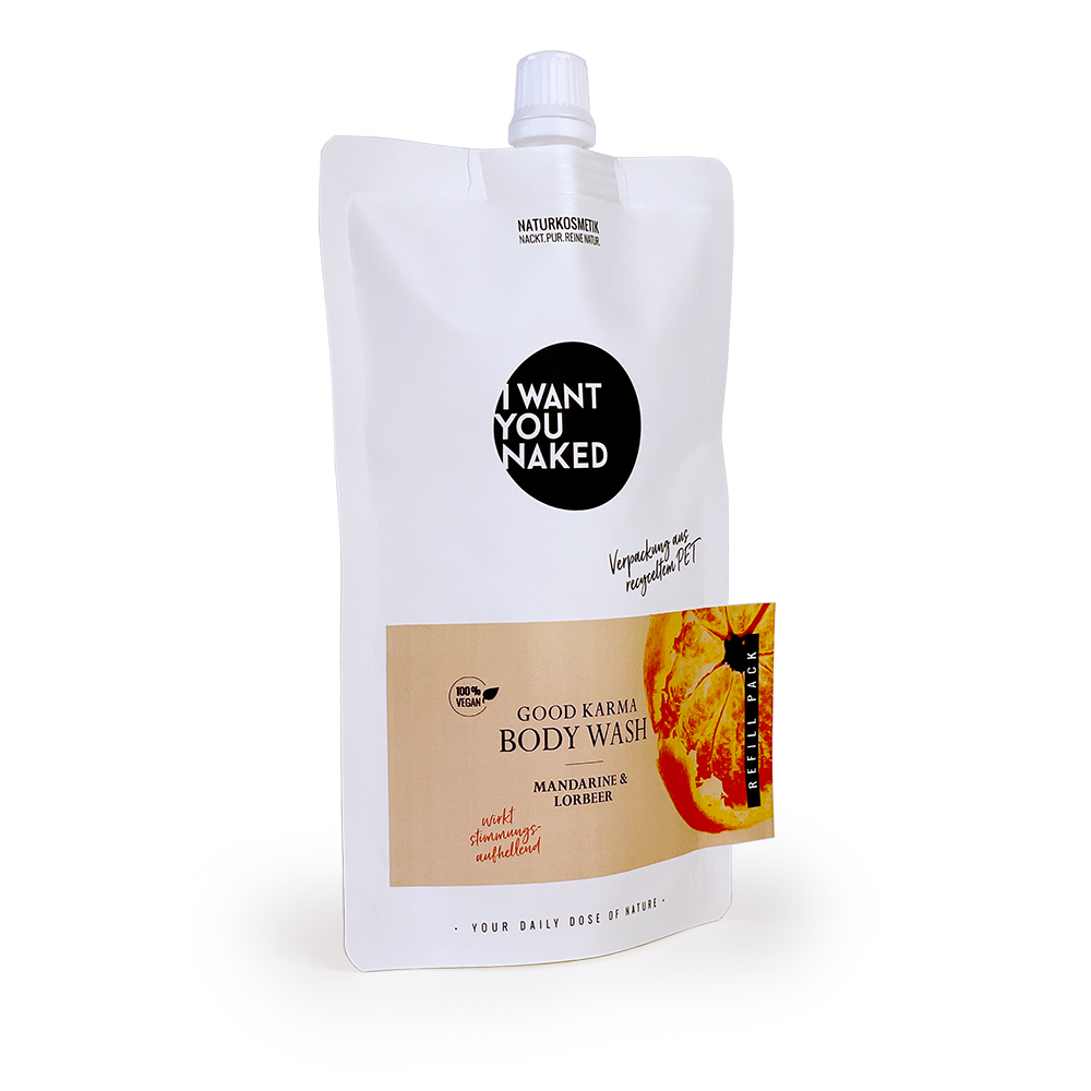 GOOD KARMA Body Wash mit Mandarine & Lorbeer 1000ml Refill